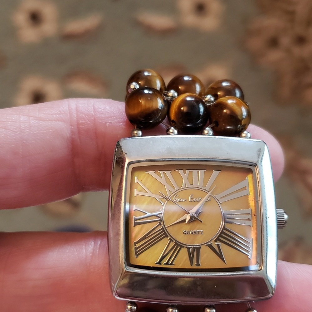 GENUINE TIGER'S EYE WATCH